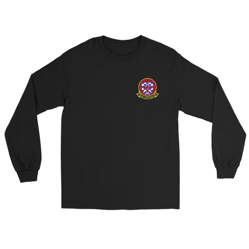 HSC-4 Black Knights Squadron Crest Long Sleeve Shirt