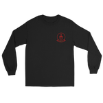 HSC-9 Tridents Squadron Crest Long Sleeve T-Shirt – front view, black