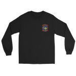 HSC-12 Golden Falcons Squadron Crest Long Sleeve T-Shirt – front view, black