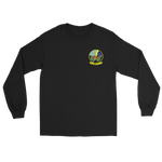 HSC-11 Dragonslayers Squadron Crest Long Sleeve T-Shirt – front view, black