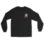 HSC-14 Chargers Squadron Crest Long Sleeve T-Shirt – front view, black