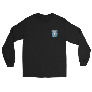HSM-41 Seahawks Squadron Crest Long Sleeve T-Shirt – front view, black