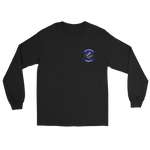 HSM-72 Proud Warriors Squadron Crest Long Sleeve T-Shirt – front view, black