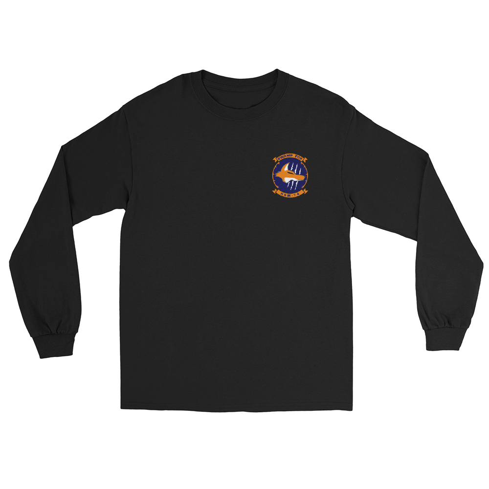 HSM-74 Swamp Foxes Squadron Crest Long Sleeve T-Shirt