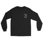 HSM-78 Blue Hawks Squadron Crest Long Sleeve T-Shirt – front view, black