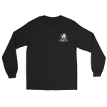VAQ-136 Gauntlets Squadron Crest Long Sleeve T-Shirt – front view, black