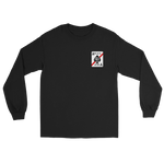 VFA-41 Black Aces Squadron Crest Long Sleeve T-Shirt – front view, black
