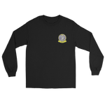 VFA-97 Warhawks Squadron Crest Long Sleeve T-Shirt – front view, black