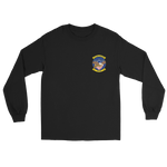 VFA-122 Flying Eagles Squadron Crest Long Sleeve T-Shirt – front view, black