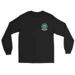 VFA-125 Rough Raiders Squadron Crest Long Sleeve T-Shirt – front view, black