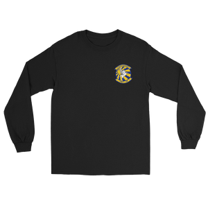 VRC-30 Providers Squadron Crest Long Sleeve T-Shirt – front view, black