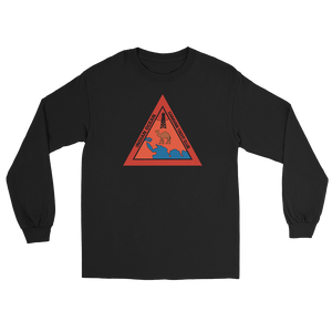 Indian Ocean Caravan Yacht Club Long Sleeve T-Shirt – front view, black