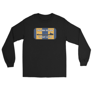 Indian Ocean Yacht Club Long Sleeve T-Shirt – front view, black