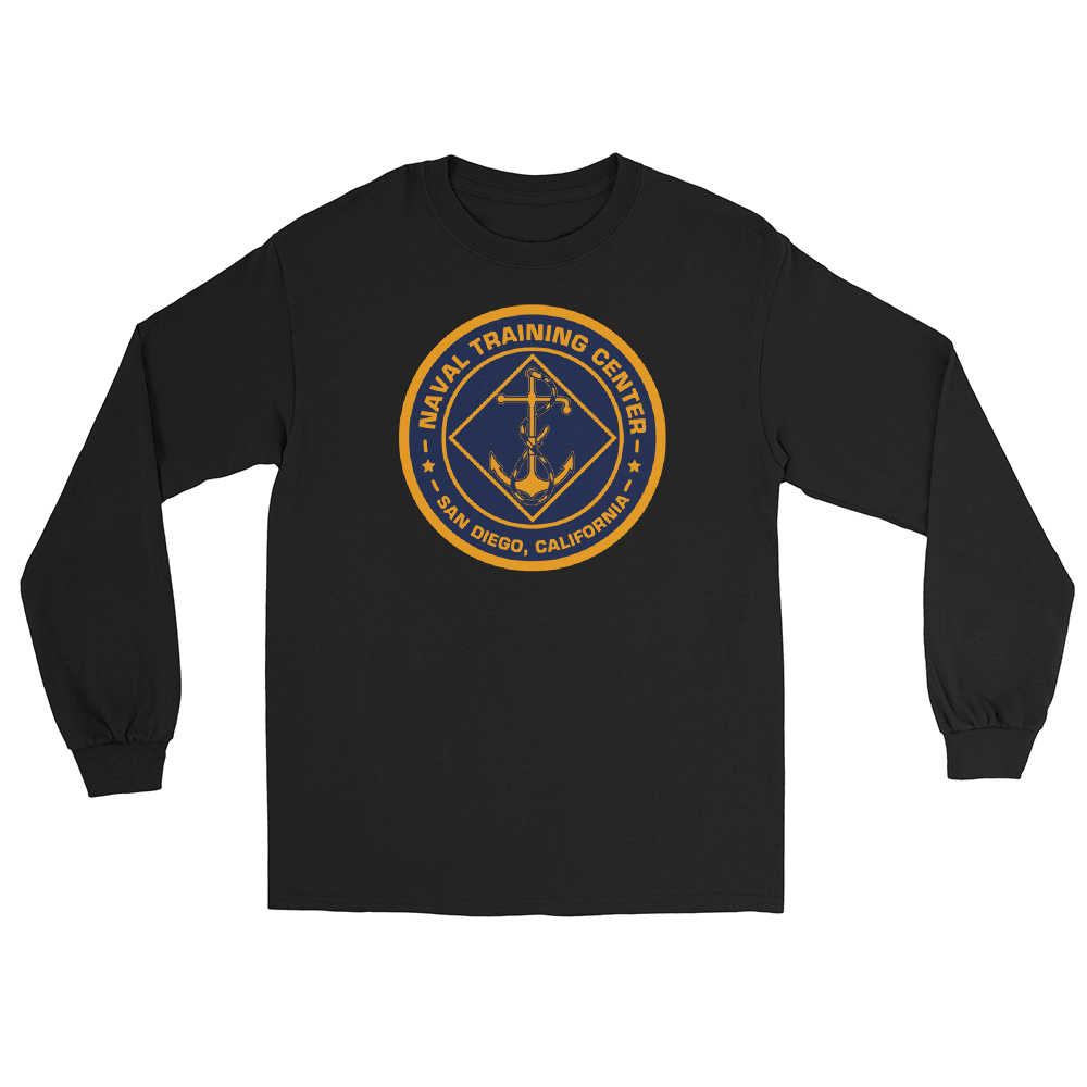 NTC San Diego Crest Long Sleeve T-Shirt – front view, black