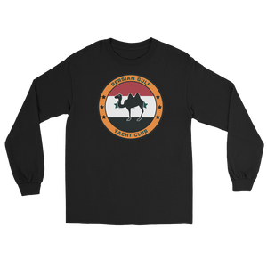 Persian Gulf Yacht Club (c) Long Sleeve Shirt – front view, black