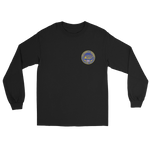 USS Harry S. Truman (CVN-75) Ship's Crest Long Sleeve T-Shirt – front view, black