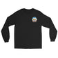 USS Kitty Hawk (CV-63) 1987 Long Sleeve Cruise Shirt – front view, black