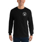 USS Yorktown (CVS-10) 1969 NORTH ATLANTIC Long Sleeve T-Shirt – front view, black