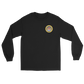 USS America (CVA-66) 1965-66 Long Sleeve Cruise Shirt – front view, black