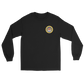 USS America (CV-66) 1976 Long Sleeve Cruise Shirt – front view, black