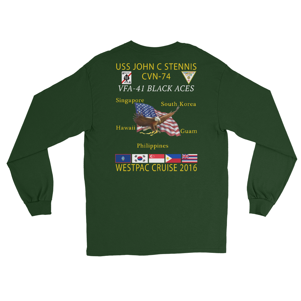 VFA-41 Black Aces 2016 Long Sleeve Cruise T-Shirt