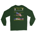 VFA-41 Black Aces 2016 Long Sleeve Cruise T-Shirt – back view, forest