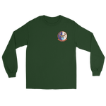 HSC-3 Merlins Squadron Crest Long Sleeve T-Shirt – front view, forest