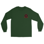 HSC-9 Tridents Squadron Crest Long Sleeve T-Shirt – front view, forest