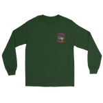 HSC-12 Golden Falcons Squadron Crest Long Sleeve T-Shirt – front view, forest