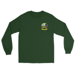 HSC-11 Dragonslayers Squadron Crest Long Sleeve T-Shirt – front view, forest