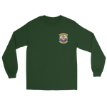 HSM-37 Easy Riders Squadron Crest Long Sleeve T-Shirt – front view, forest