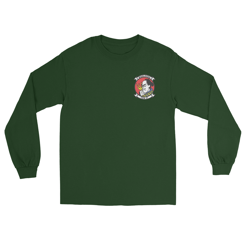 HSM-51 Warlords Squadron Crest Long Sleeve T-Shirt