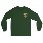 VFA-27 Royal Maces Squadron Crest Long Sleeve T-Shirt – front view, forest