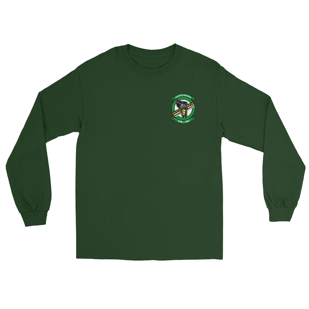 VFA-105 Gunslingers Squadron Crest Long Sleeve T-Shirt