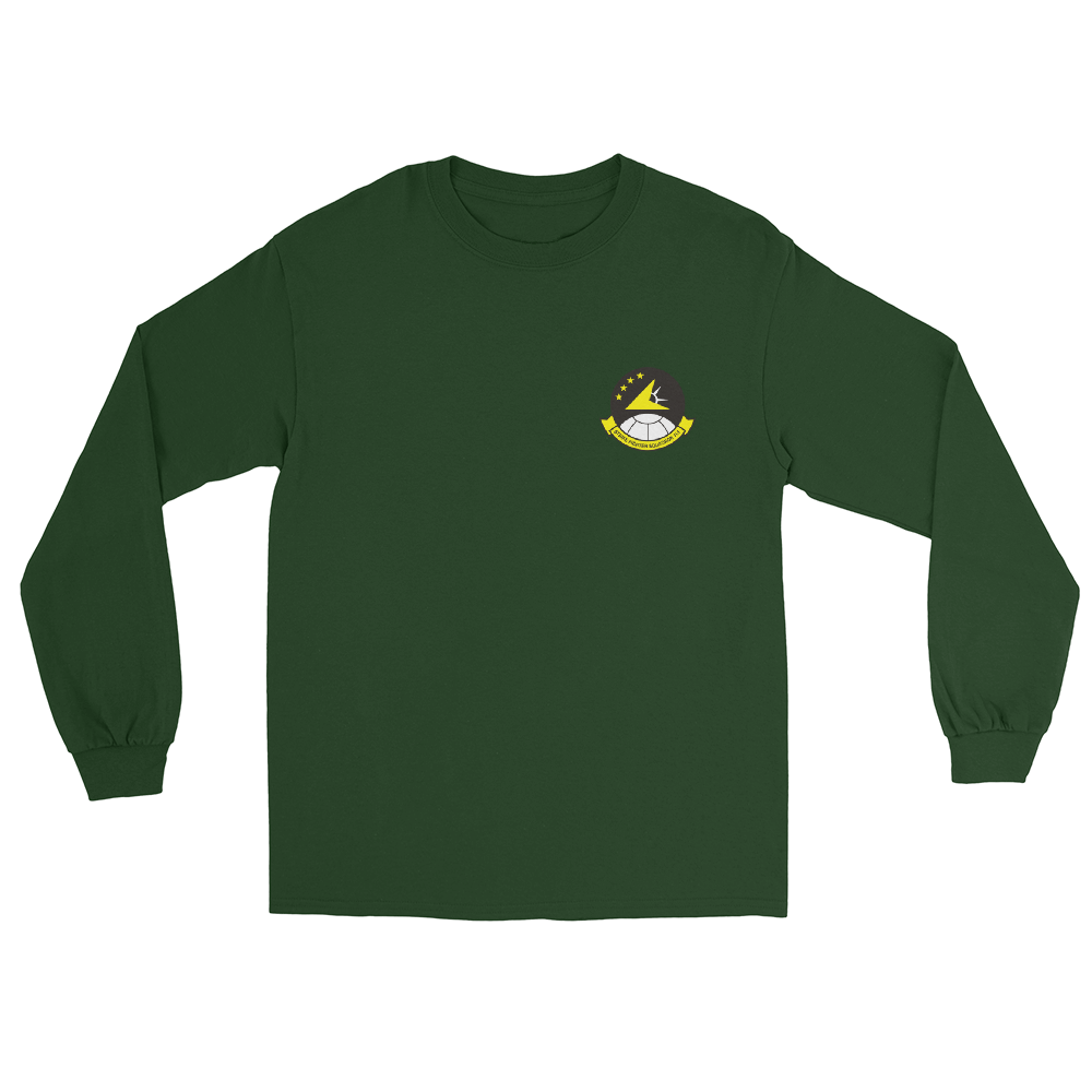 VFA-115 Eagles Squadron Crest Long Sleeve T-Shirt – front view, forest