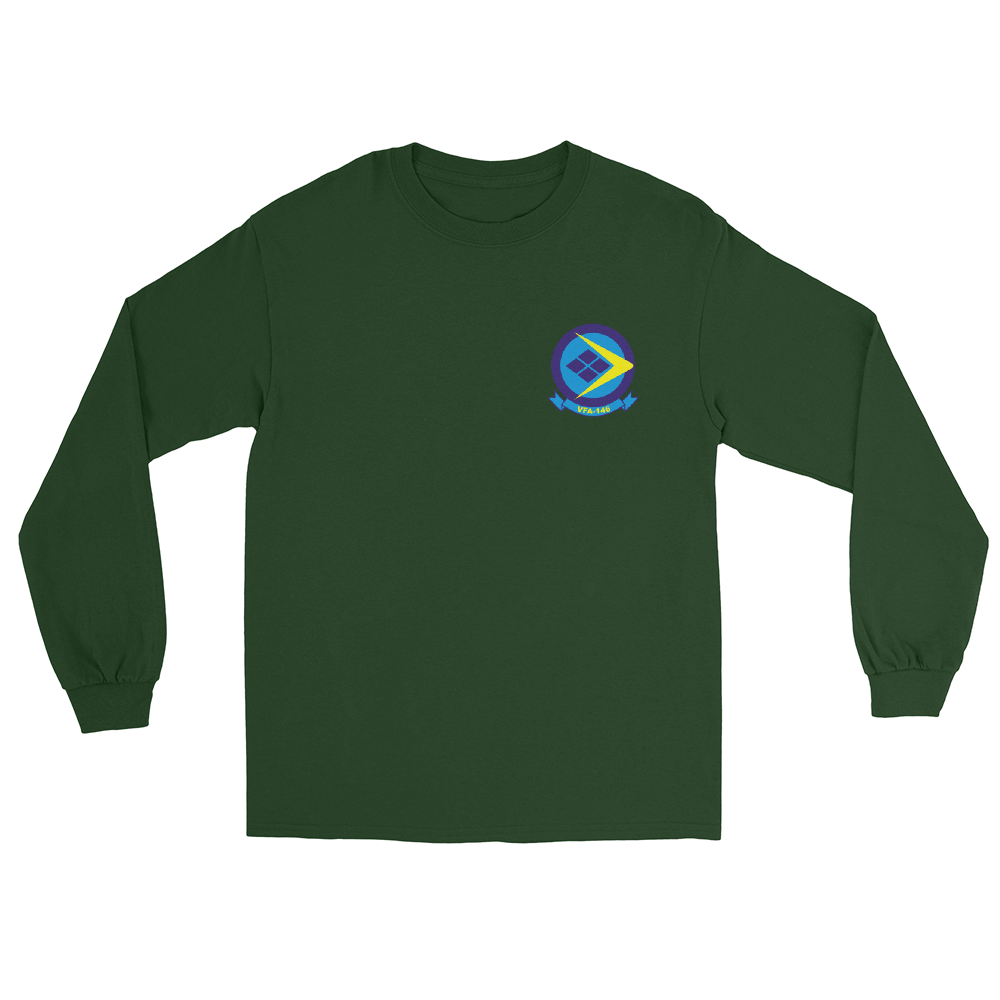 VFA-146 Blue Diamonds Squadron Crest Long Sleeve T-Shirt – front view, forest