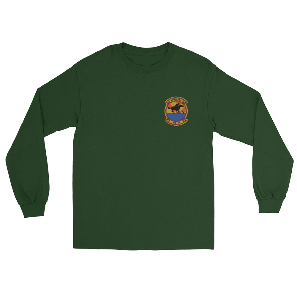 VRC-40 Rawhides Squadron Crest Long Sleeve T-Shirt