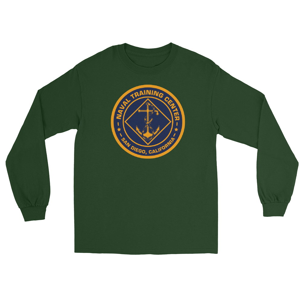 NTC San Diego Crest Long Sleeve T-Shirt – front view, forest