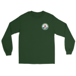 USS George H.W. Bush (CVN-77) Ship's Crest Long Sleeve T-Shirt – front view, forest