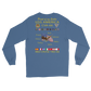 USS America (CVA-66) 1965-66 Long Sleeve Cruise Shirt - FAMILY – back view, indigo