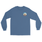 USS Kitty Hawk (CV-63) 1987 Long Sleeve Cruise Shirt – front view, indigo