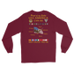 USS America (CVA-66) 1965-66 Long Sleeve Cruise Shirt - FAMILY – back view, maroon