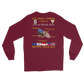 VFA-41 Black Aces 2016 Long Sleeve Cruise T-Shirt – back view, maroon