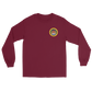 USS America (CVA-66) 1965-66 Long Sleeve Cruise Shirt - FAMILY – front view, maroon