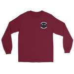 HSC-5 Nightdippers Squadron Crest Long Sleeve T-Shirt – front view, maroon