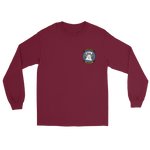 HSC-23 Wildcards Squadron Crest Long Sleeve T-Shirt – front view, maroon