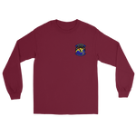 HSC-25 Island Knights Squadron Crest Long Sleeve T-Shirt – front view, maroon