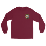 HSM-73 Battlecats Squadron Crest Long Sleeve T-Shirt – front view, maroon