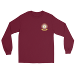 VAW-116 Sun Kings Squadron Crest Long Sleeve T-Shirt – front view, maroon