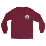VF/VFA-11 Red Rippers Squadron Crest Long Sleeve T-Shirt – front view, maroon